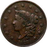 1837 Large Cent - Choice+