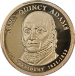 2008-S Presidential Dollar - John Quincy Adams - PCGS PR70 DCAM