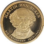 2008-S Presidential Dollar - Martin Van Buren - PCGS PR70 DCAM