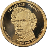 2010-S Presidential Dollar - Franklin Pierce - PCGS PR70 DCAM