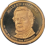 2010-S Presidential Dollar - Millard Fillmore - PCGS PR70 DCAM
