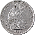 1861-S Seated Half Dollar Nice XF Details Nice Eye Appeal Nice Strike