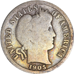 1905-O Barber Dime - Micro &#39;O&#39;