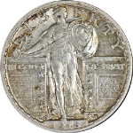 1918-S Standing Liberty Quarter Full Head Choice AU/BU Nice Eye Appeal