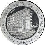 1967 Sterling Silver Five Dollar Slot Token - Holiday Hotel Reno - 41gram +/-