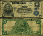 Jackson OH-Ohio $5 1902 PB National Bank Note Ch #1903 First NB Good