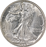 1934-S Walking Liberty Half Nice BU+ Great Eye Appeal Strong Strike