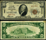 Paulding OH-Ohio $10 1929 T-1 National Bank Note Ch #5862 Paulding NB Fine+