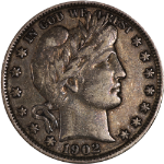 1902-P Barber Half Dollar