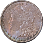 1887-P Morgan Silver Dollar PCGS MS63 Purple Toning Superb Eye Appeal