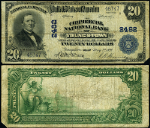 Youngstown OH-Ohio $20 1902 PB National Bank Note Ch #2482 Commercial NB VG+