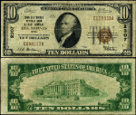 Des Moines IA-Iowa $10 1929 T-1 National Bank Note Ch #2307 Iowa - Des Moines NB & TC Fine+