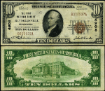 Reynoldsville PA-Pennsylvania $10 1929 T-1 National Bank Note Ch #4908 FNB VF