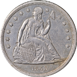 1843 Seated Liberty Dollar Nice AU Details Nice Eye Appeal Nice Strike