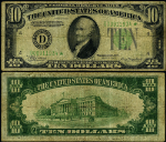 FR. 2006 D* $10 1934-A Federal Reserve Note Non-Mule Cleveland D-* Block Fine Star