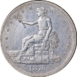 1875-CC Trade Dollar Nice AU Details Decent Eye Appeal Strong Strike