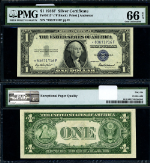 FR. 1615* $1 1935-F Silver Certificate *-F Block Gem PMG CU66 EPQ Star