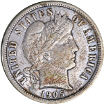 1905-S Barber Dime