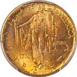1926 Sesquicentennial Commemorative Gold $2.50 PCGS MS66 Superb Eye Appeal