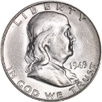 1949-S Franklin Half Dollar