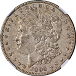1896-O Morgan Silver Dollar NGC AU50 Nice Strike