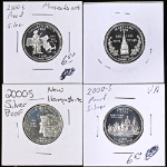 2000 & 2001 Silver Proof State Quarters - 8pc Bulk Lot