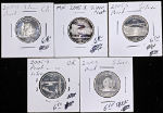 2005 &amp; 2006 Silver Proof State Quarters - 10pc Bulk Lot