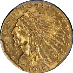1929 Indian Gold $2.50 PCGS MS63 Nice Eye Appeal Strong Strike