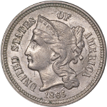 1865 Three (3) Cent Nickel