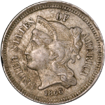 1866 Three (3) Cent Nickel