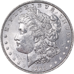 1885-P Morgan Silver Dollar - Error - Struck Through Reverse