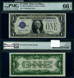 FR. 1601 $1 1928-A Silver Certificate Y-A Block Gem PMG CU66 EPQ