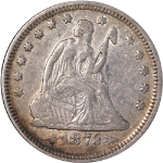 1873-P Seated Liberty Quarter - Choice - With Arrows