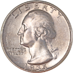 1935-P Washington Quarter - GEMMY