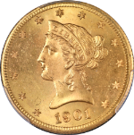 1901-S Liberty Gold $10 PCGS MS66 Superb Eye Appeal Strong Strike