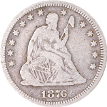 1876-P Seated Liberty Quarter