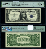 FR. 1619* $1 1957 Silver Certificate *-C Block Superb PMG CU67 EPQ Star