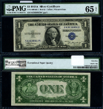FR. 1608 $1 1935-A Silver Certificate K-C Block Gem PMG CU65 EPQ