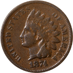 1874 Indian Cent