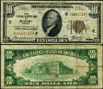 FR. 1860 E $10 1929 Federal Reserve Bank Note Richmond E-A Block Fine+