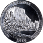 2010 Yosemite National Park ATB 5 Ounce Silver PCGS Choice BU First Strike