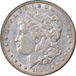 1888-O Morgan Silver Dollar Doubled Die Obverse PCGS AU50 Nice Eye Appeal