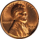 1949-D Lincoln Cent PCGS MS66RD