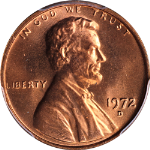 1972-D Lincoln Cent PCGS MS65RD