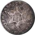 1858 Three (3) Cent Silver