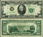 FR. 2071 B* $20 1974 Federal Reserve Note New York B-* Block VF Star