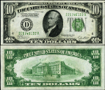 FR. 2002 D $10 1928-B Federal Reserve Note Cleveland D-A Block DGS Choice CU