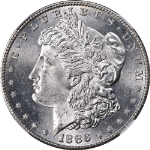 1886-S Morgan Silver Dollar NGC MS63 Key Date Superb Eye Appeal Strong Strike