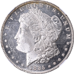 1885-P Morgan Silver Dollar CAC Sticker NGC MS64DPL Superb Eye Appeal
