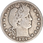 1904-O Barber Quarter